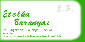 etelka baranyai business card